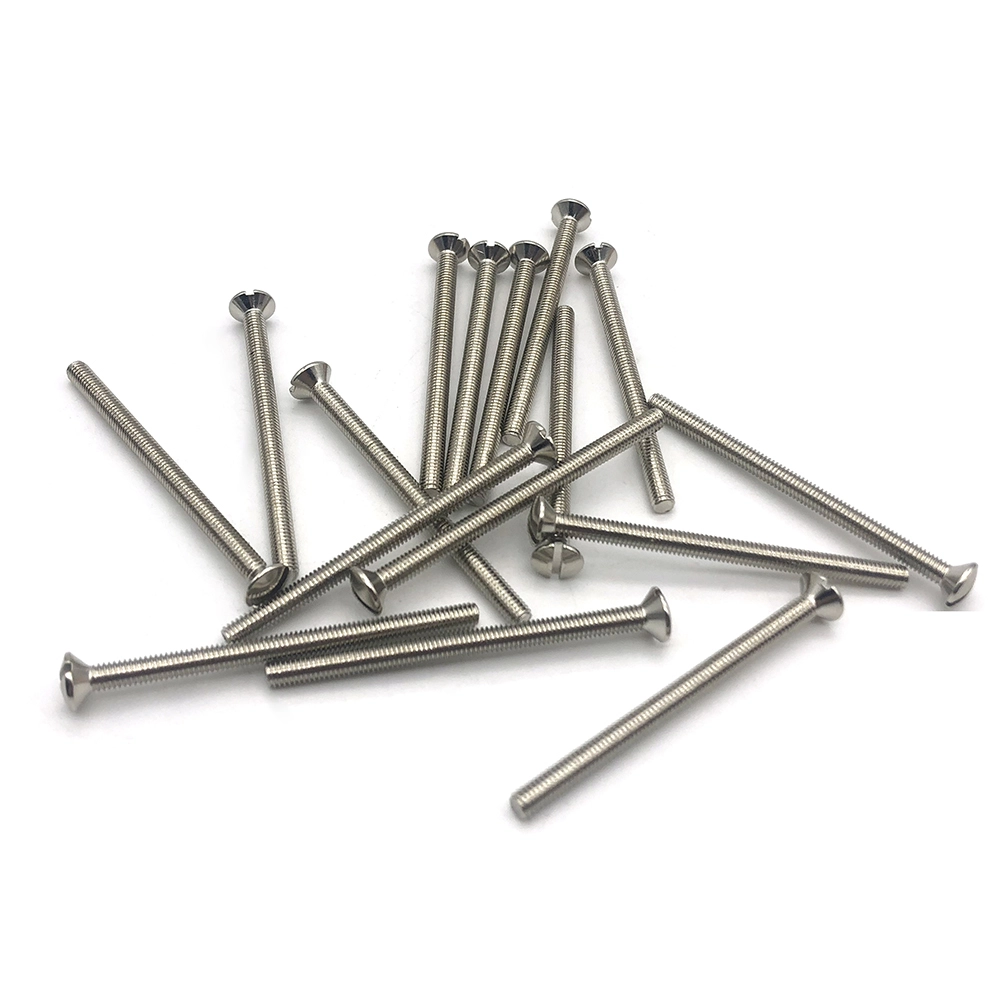 Chuanghe - High Strength Stainless Steel Slotted Half Countersunk Head Screws machine Screws Flat Head screw 1