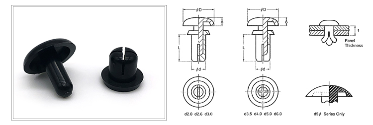 Chuanghe - Customized factory price plastic rivet nylon plastic snap rivet push rivet plastic rivet 8