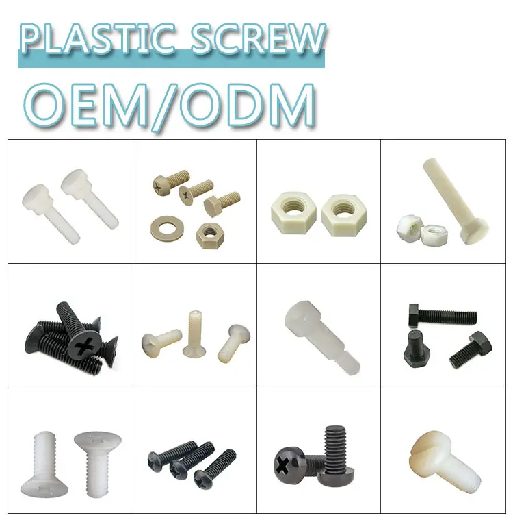 Custom white plastic screws suppliers Manufacturer | Chuanghe Fastener 3