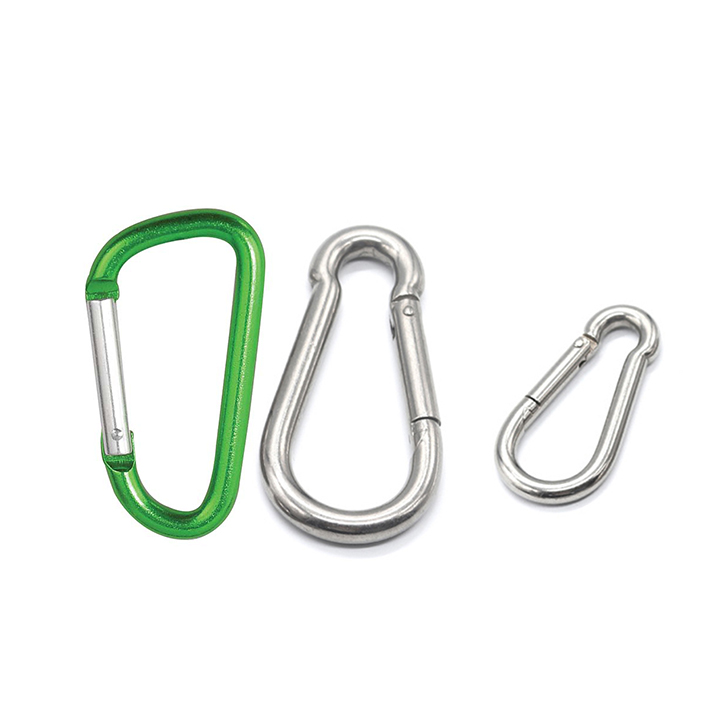 Chuanghe - Customized Small Gold Keychain Carabiner Snap Lock Hook Tool Aluminum D Shape Rock Climbing Carabiner Carabiner 6