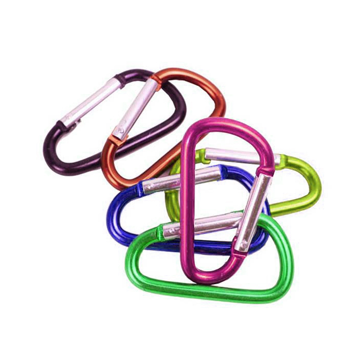 Chuanghe - Customized Small Gold Keychain Carabiner Snap Lock Hook Tool Aluminum D Shape Rock Climbing Carabiner Carabiner 3