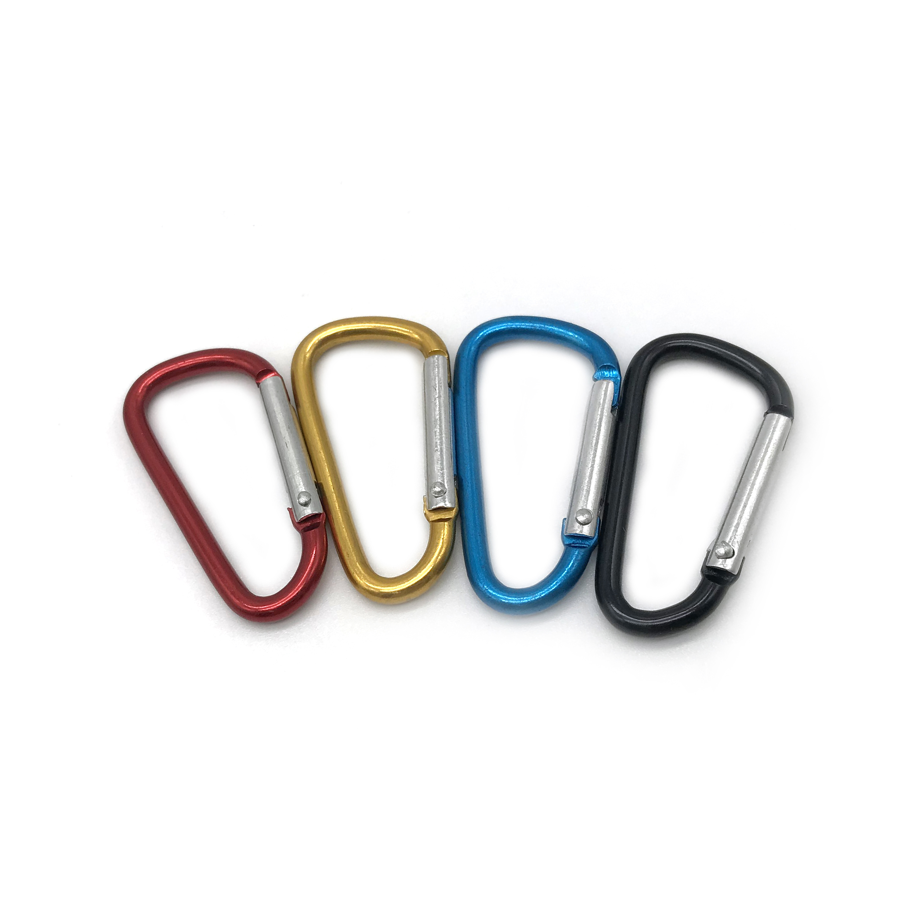 Chuanghe - Customized Small Gold Keychain Carabiner Snap Lock Hook Tool Aluminum D Shape Rock Climbing Carabiner Carabiner 1