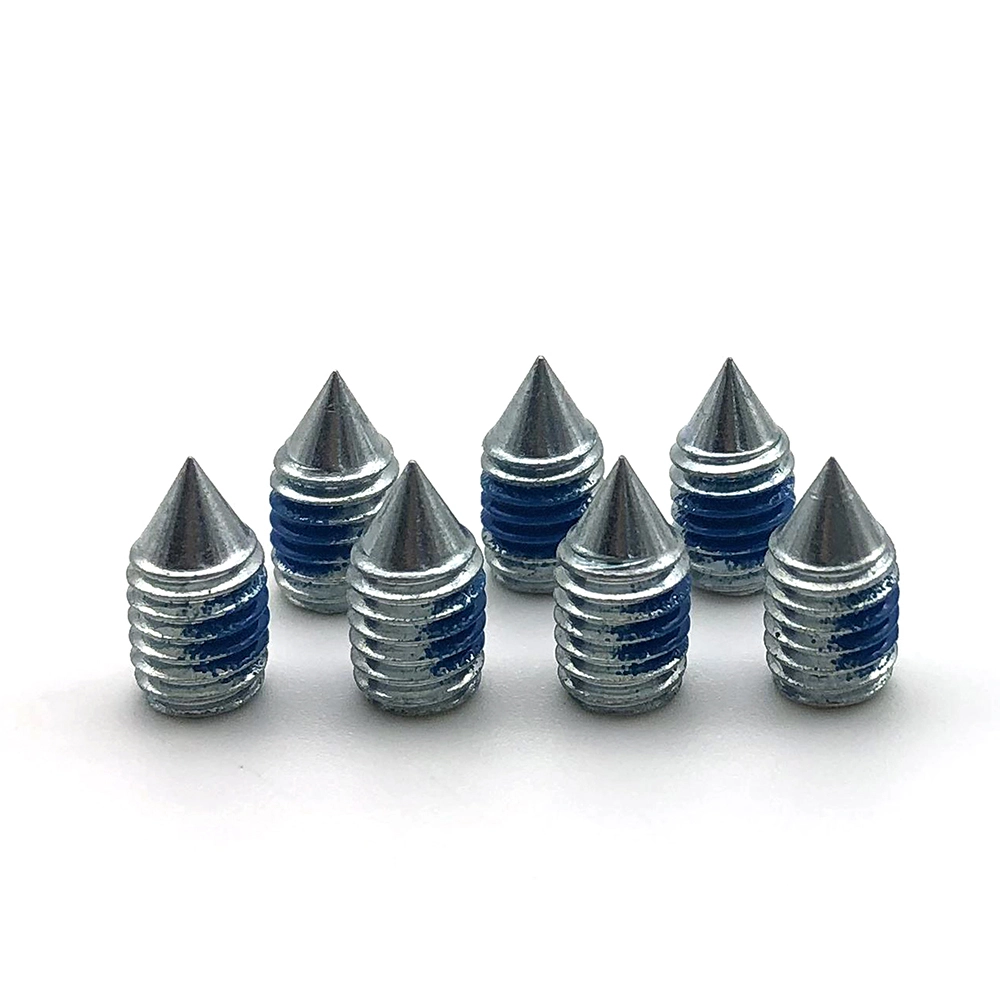 Chuanghe - DIN553 carbon steel philips screw Slotted head cone point blue nylon lock patch grub Set Screws ISO7434 Set screw 1