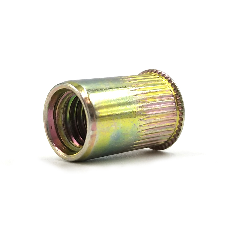 Chuanghe - carbon steel flat head rivet nut with yellow zinc plated rivet nut 5