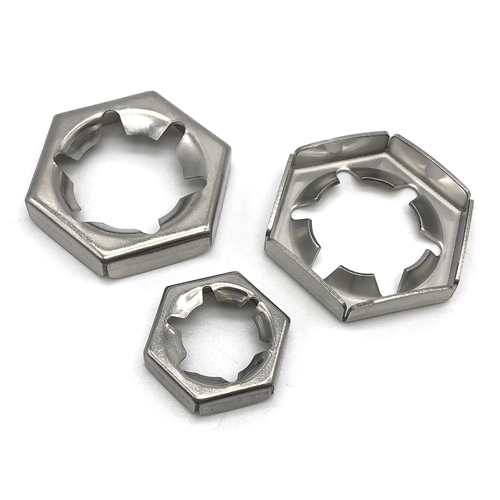 Chuanghe - SS304 SS316 Stainless Steel Self Locking Counter Hex Nut DIN7967 lock nut 6