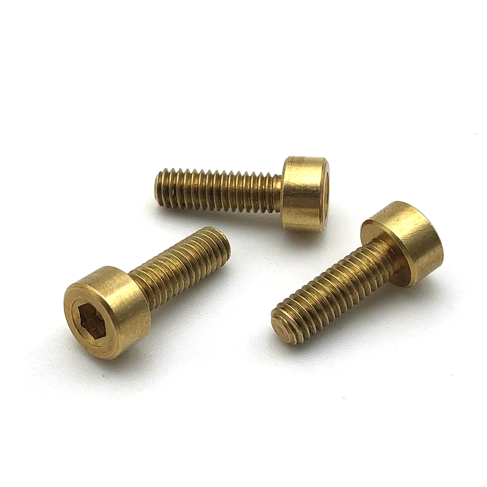 Chuanghe - CNC brass Copper DIN912 allen bolt hex socket cap screws M2 M4 socket screw 1
