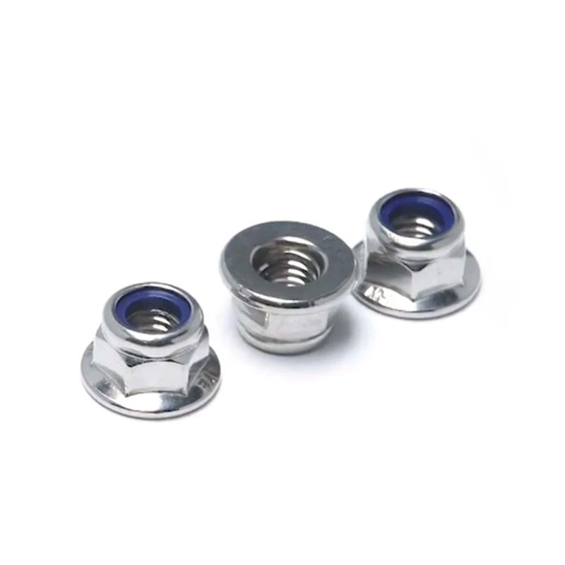 Chuanghe - Made in China M12 M14 M16 Hex Flange Nylon Insert Lock Nuts flange nut 1