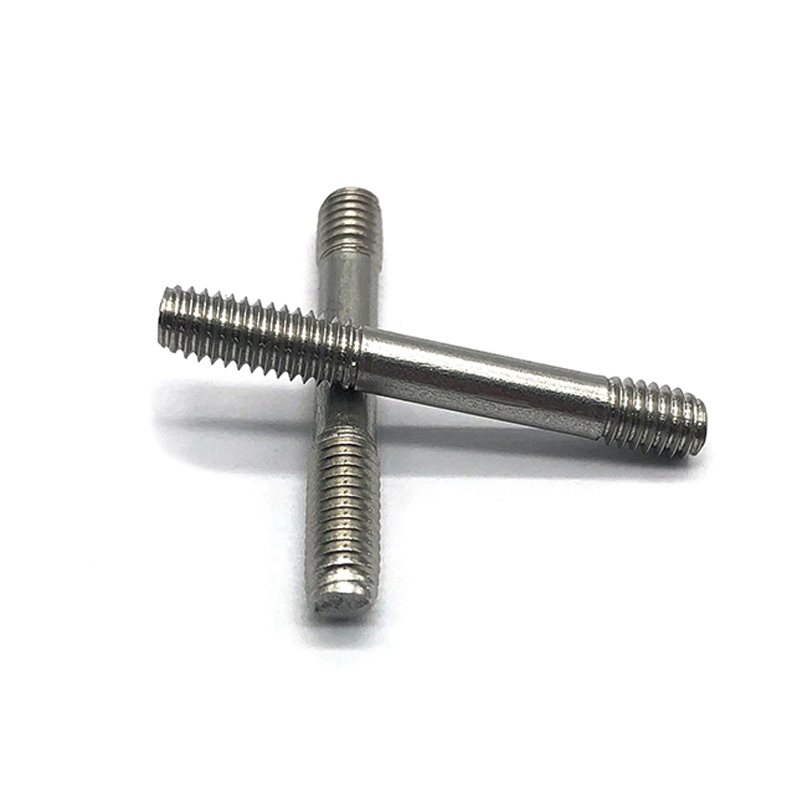 Chuanghe - China stud bolt m8 m10 m12 m14 m16 m18 m25 with two nuts double end bolts stud bolts 4