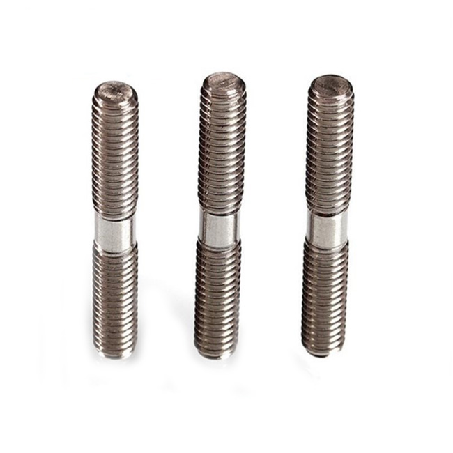 Chuanghe - China stud bolt m8 m10 m12 m14 m16 m18 m25 with two nuts double end bolts stud bolts 5