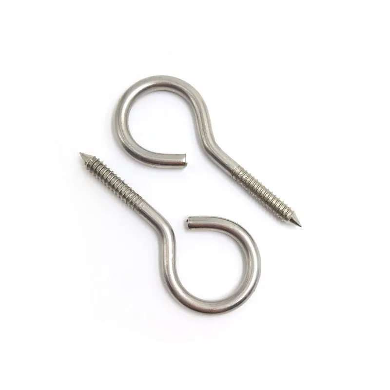 Chuanghe - China screw Manufacturer Zinc Plated Metal m6 hook Open Eye Screw carbon steel wood thread eye hook screw Eye screw 1