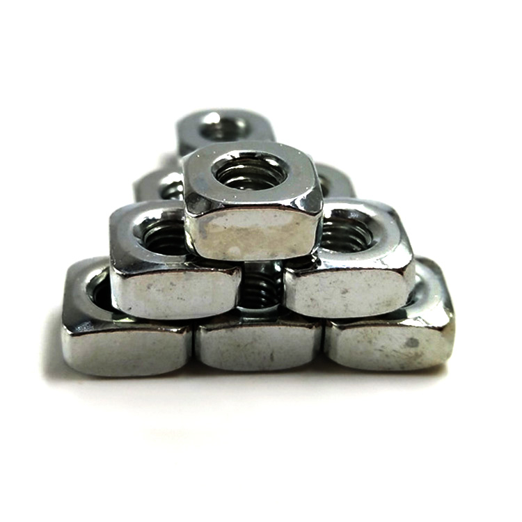 Chuanghe - customized galvanized stainless steel din 557 square thin nuts 3/4 1/4 5/8 lock nut 3/4 m4 m6 m8 rectangle square nut square nut 6