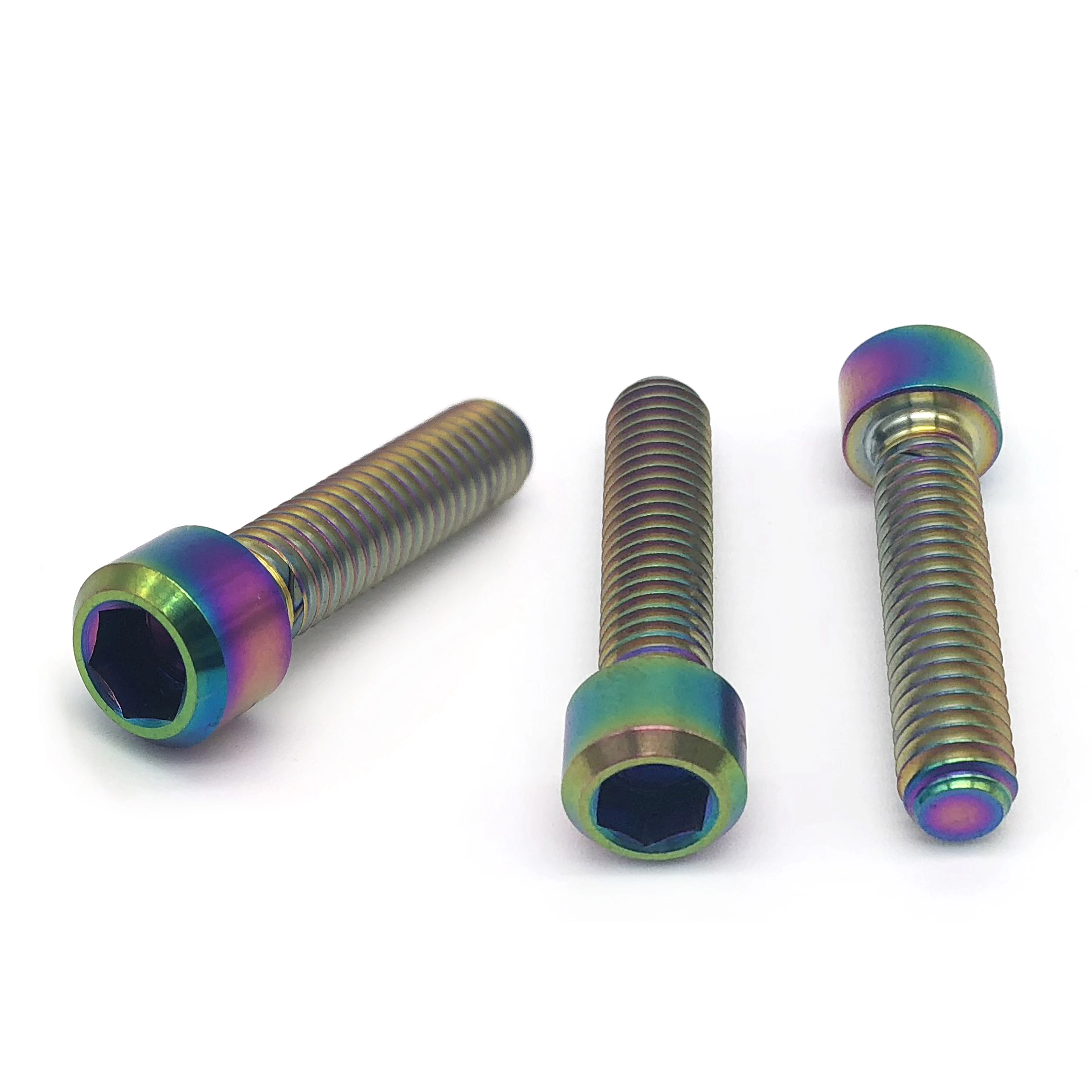 Chuanghe - Wholesale customized gr2 M8x20 25mm cycle security Titanium Allen Head bolt for BMX Stem Bike Screws Bicycle Stem Bolts Titanium screw 1