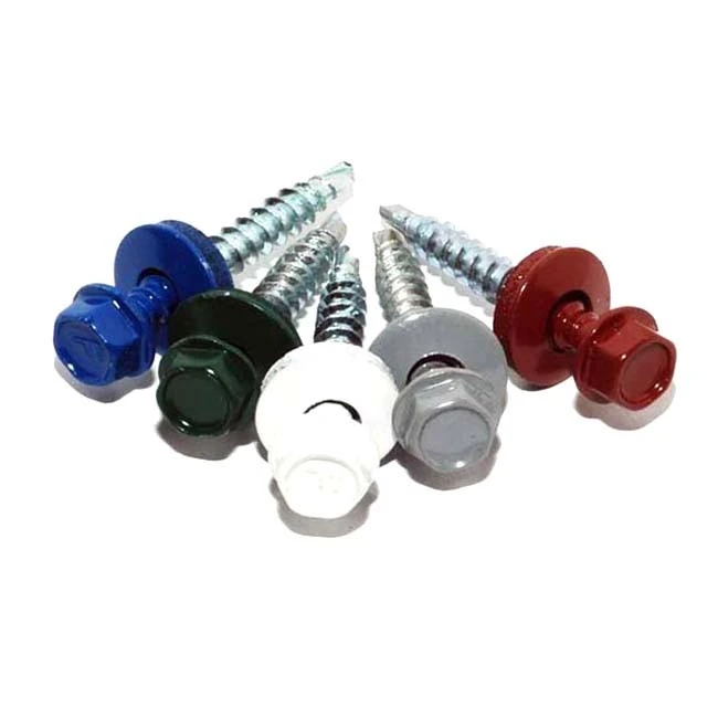 Chuanghe - China wholesale m8 65mm 90mm 100mm zinc plated metal self-drilling with rubber washer wood hex head self drilling roofing screw wood screw 1