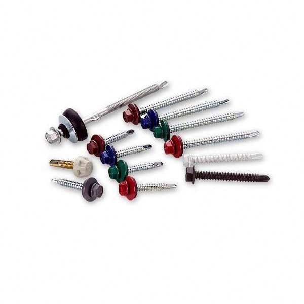 Chuanghe - Hexagon Flange Head 38mm screw self-drilling roofing screw with rubber washer self drilling roofing screw Self drilling screw 1