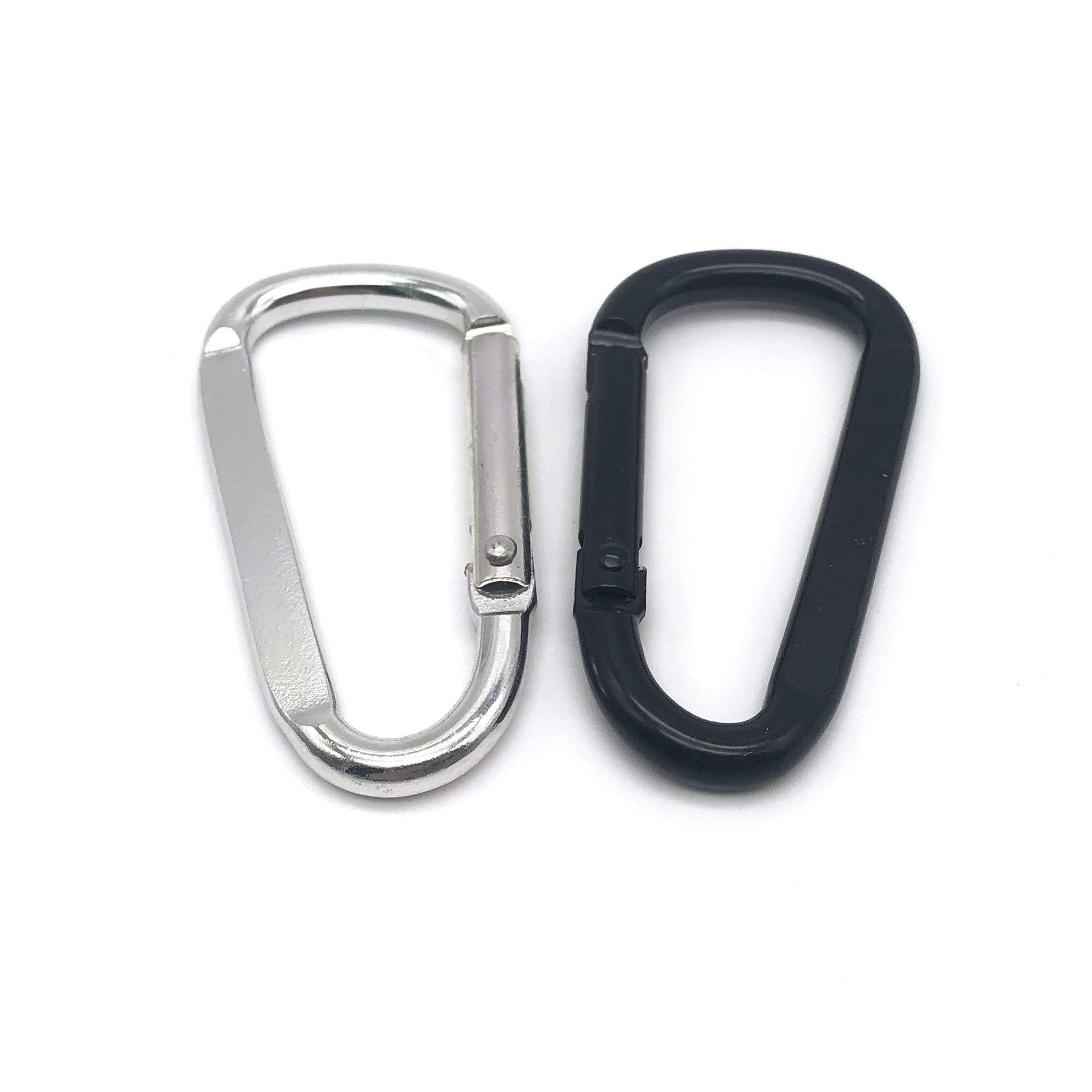 Chuanghe - Wholesale flat D-Ring oem engraved custom logo aluminum metal steel keychain hook karabiner carabiner Carabiner 1