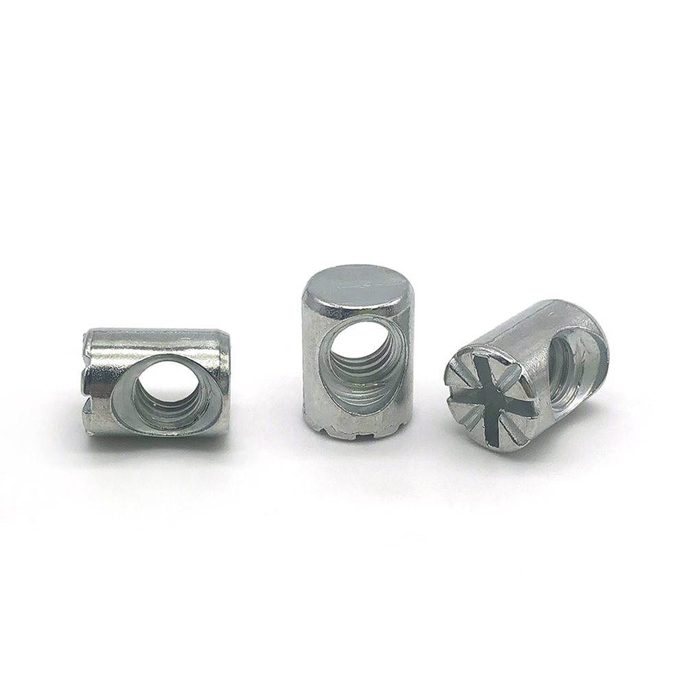 Chuanghe - China fasteners stainless steel brass thread sleeve barrel cross dowel hole nut 3mm 6mm m2 m3 m4 m5 m6 m7 m8 m10 m12 barrel nut Sleeve nut 1