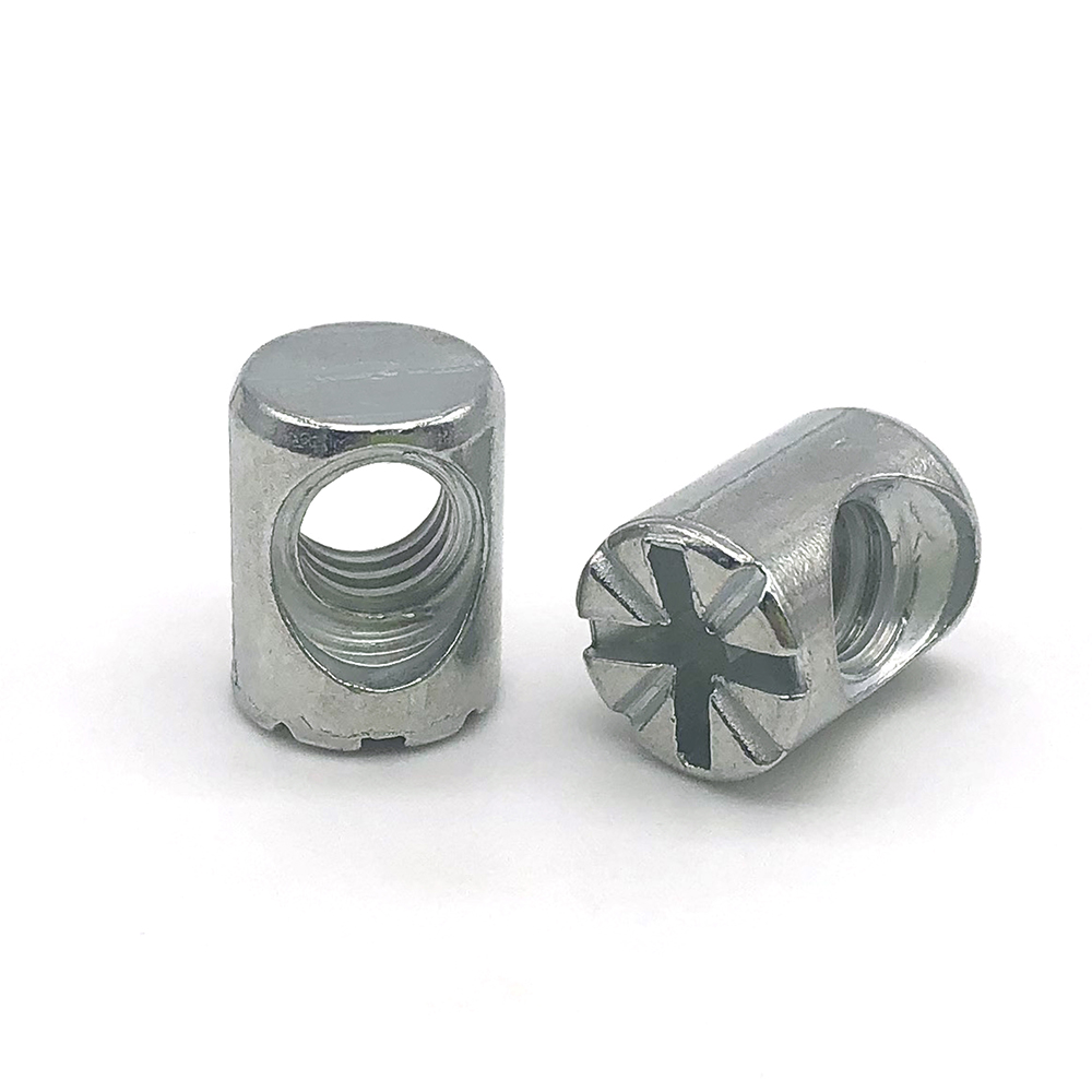 Chuanghe - China fasteners stainless steel brass thread sleeve barrel cross dowel hole nut 3mm 6mm m2 m3 m4 m5 m6 m7 m8 m10 m12 barrel nut Sleeve nut 7