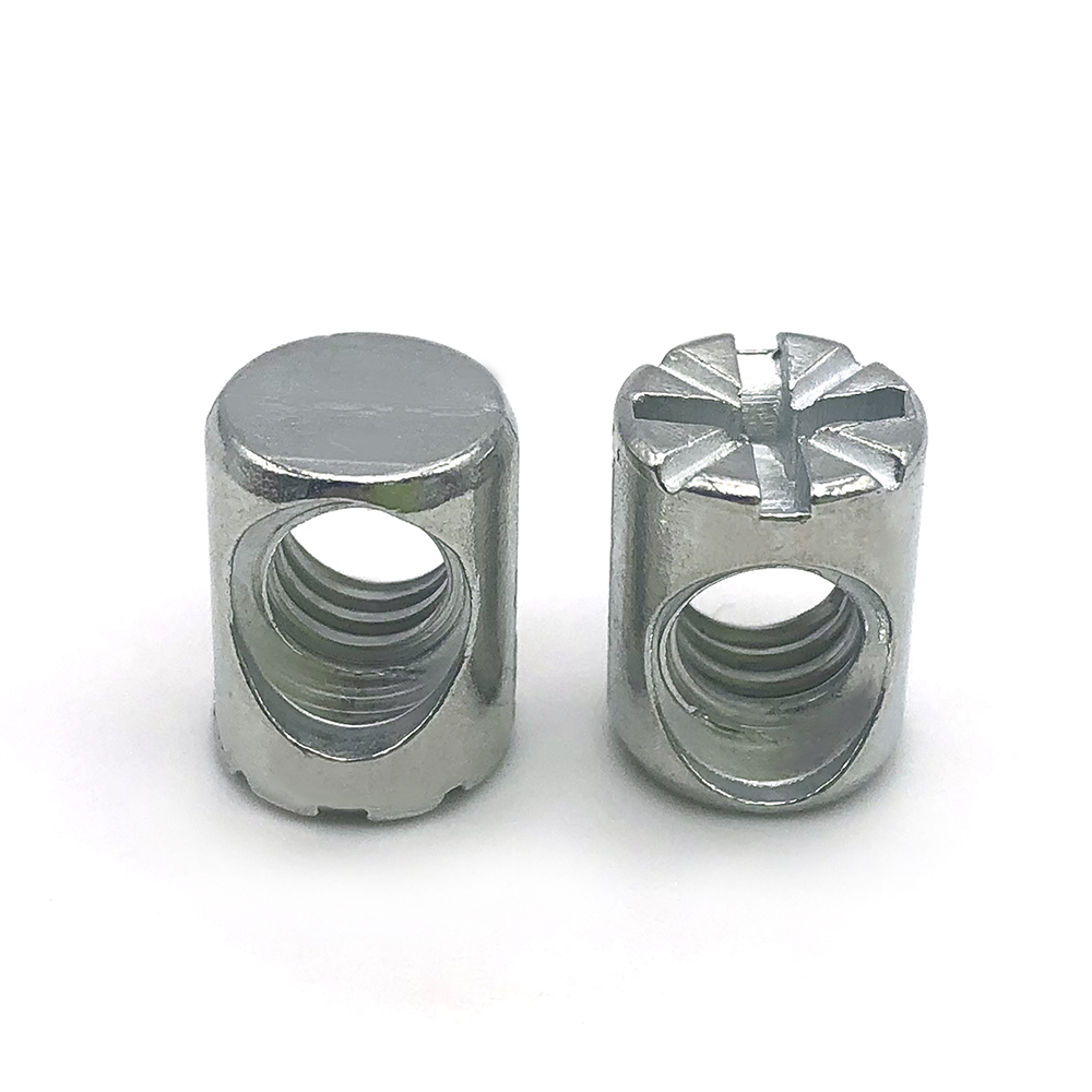 Chuanghe - China fasteners stainless steel brass thread sleeve barrel cross dowel hole nut 3mm 6mm m2 m3 m4 m5 m6 m7 m8 m10 m12 barrel nut Sleeve nut 10