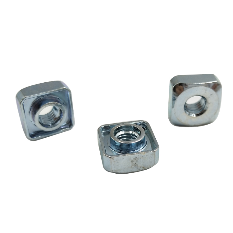 Chuanghe - Custom M4 M5 M6 M8 M10 Zinc Plated Carbon Steel Square Shrapnel T Slot Nut with Spring Leaf square nut 6