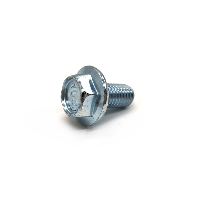 Chuanghe - High Quality din6921 carbon steel grade 8.8 M5 blue zinc plated hex flange bolt flange bolts 1