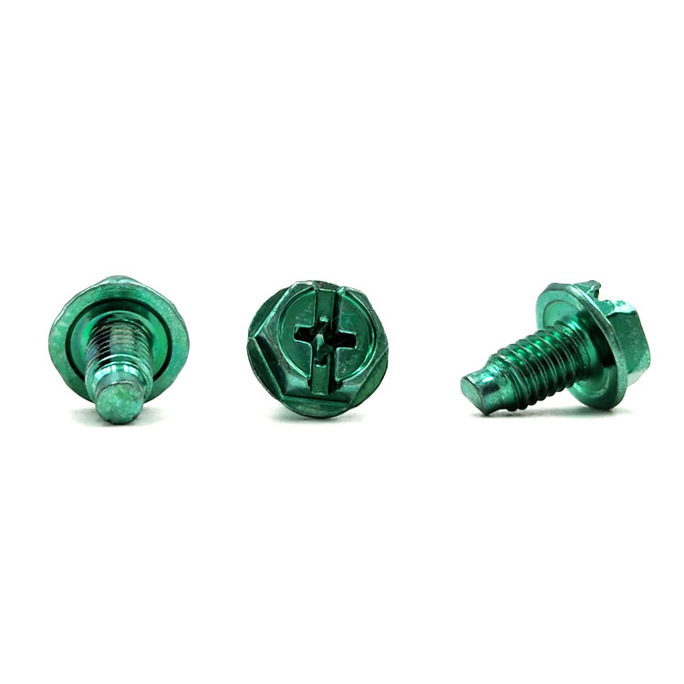 Chuanghe - High Quality din6921 carbon steel grade 8.8 M5 blue zinc plated hex flange bolt flange bolts 6