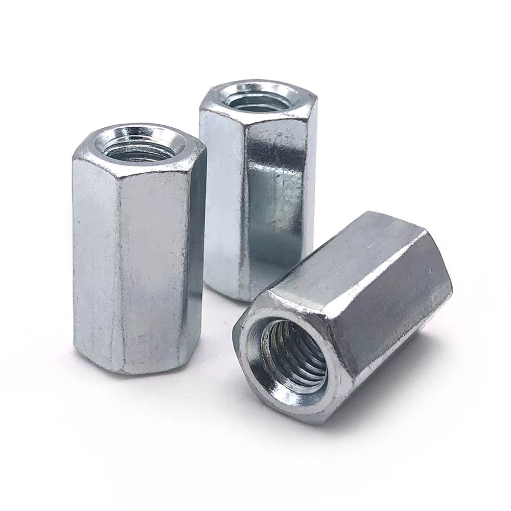 Chuanghe - Custom DIN6334 hexagon threaded connecting nut M4 M5 M6 M16 Long Hex Coupling Nuts hex nut 7