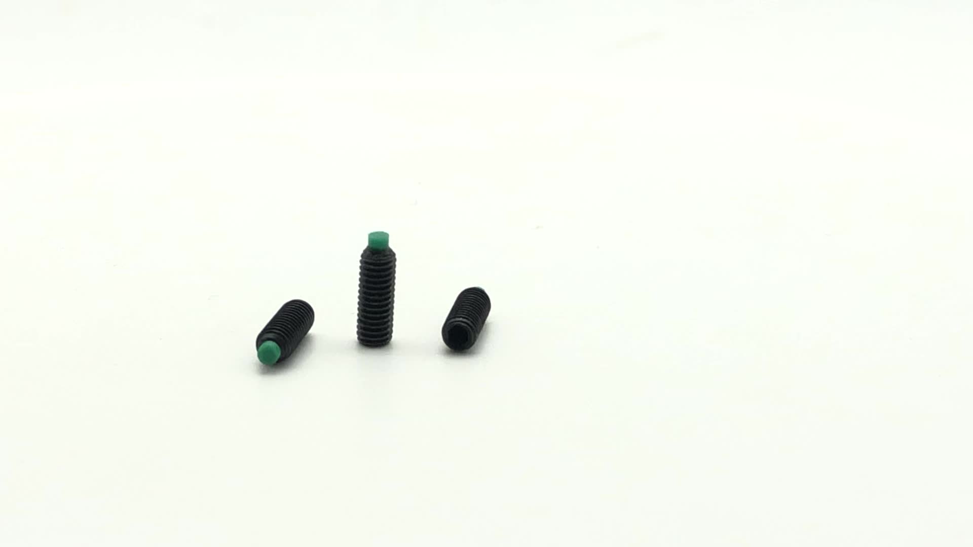 Chuanghe - M1.6 M8 Carbon Steel Black Oxide Hex Socket Plastic Nylon Tip Set Screw Set screw 2