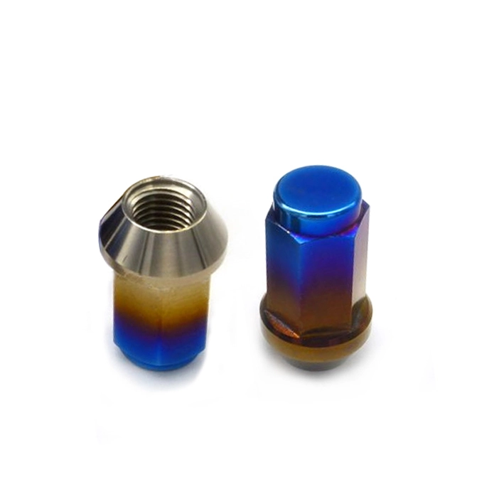 Chuanghe - China custom High strength Gr5 titanium auto wheel nut 17 acorn chrome plated steel M14X1.5 M12 conical seat car wheel lug nuts Auto nut 1