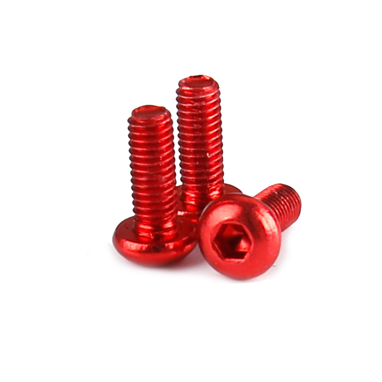 Chuanghe - China Custom m2 m3 m4 aluminum screw color anodized pan head Socket Head screws Pan head screw 7
