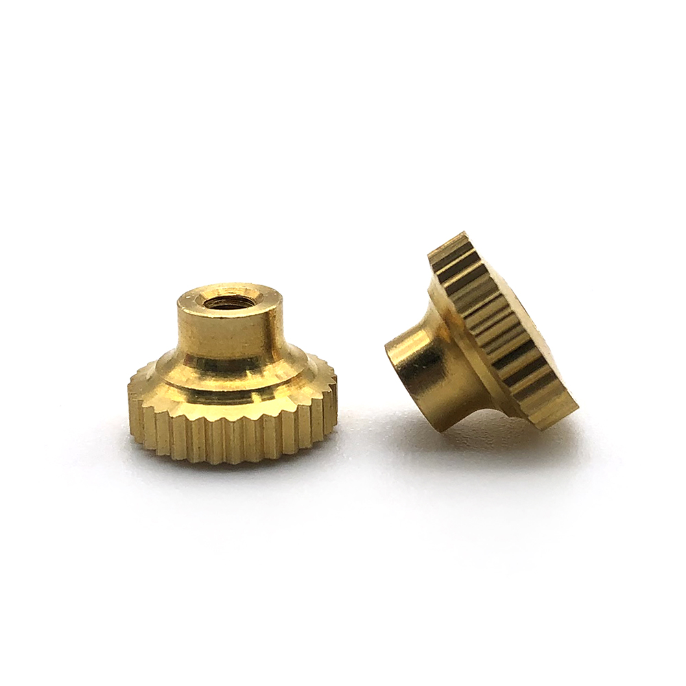 Chuanghe - customized high quality m3 brass parts knurled insert nut with threaded screw thumb nut 7