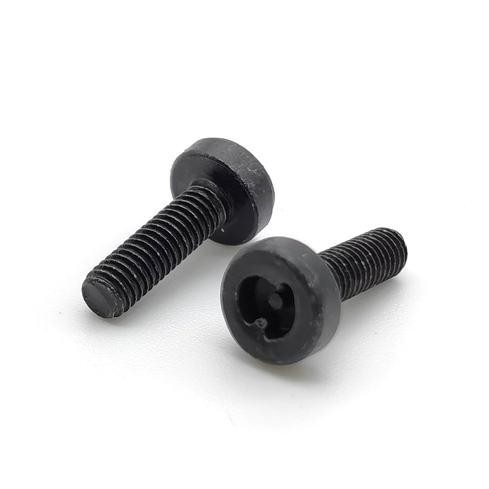 Chuanghe - Metal CNC Machining Black Special-shaped Non-standard cup Anti theft screw security Machine screw Anti-theft screw 3