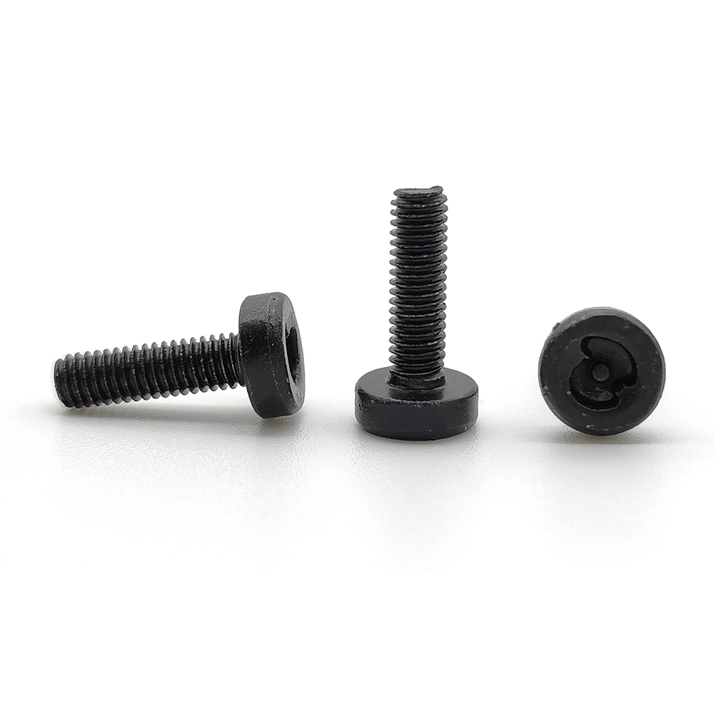 Chuanghe - Metal CNC Machining Black Special-shaped Non-standard cup Anti theft screw security Machine screw Anti-theft screw 4