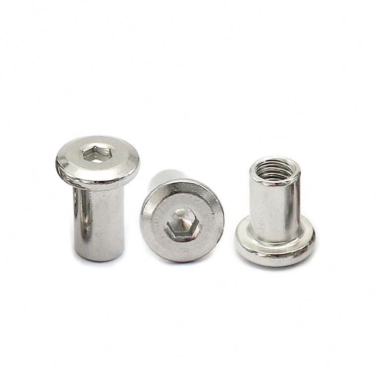 Chuanghe - China Factory Manufacturer M4 M5 M6 M8 Steel Hex Socket Flat Head Connector Sleeve Nut Sleeve nut 4