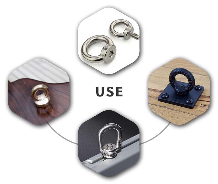 Chuanghe - China supplier nut best quality lifting eye nuts ring oval galvanized DIN 582 5/16 eye nut eye nut 11