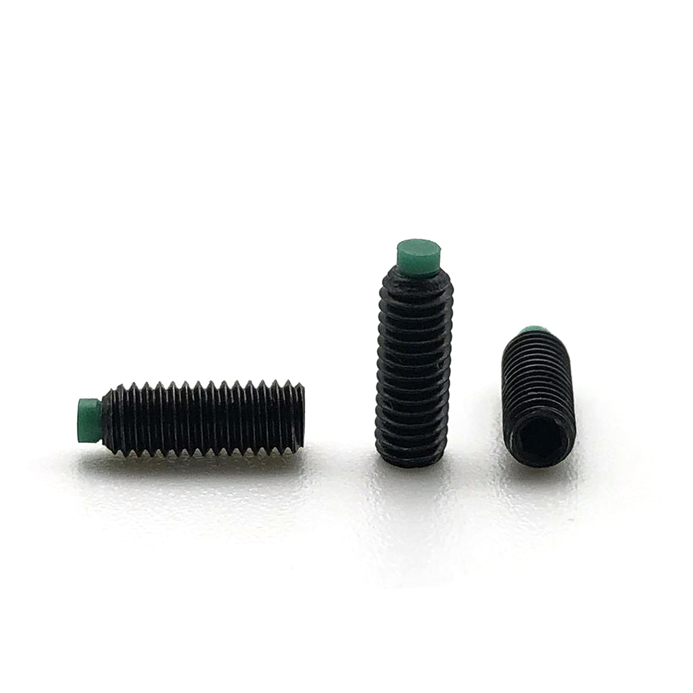 Chuanghe - M1.6 M8 Carbon Steel Black Oxide Hex Socket Plastic Nylon Tip Set Screw Set screw 6
