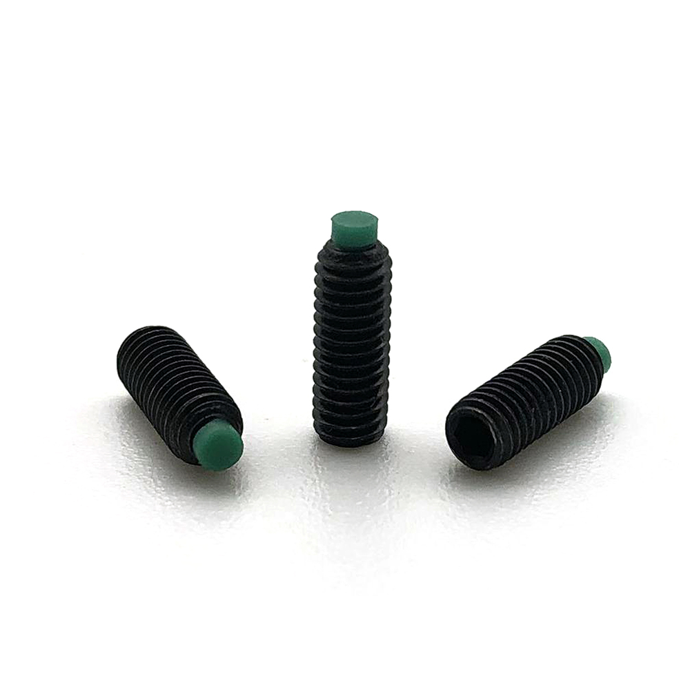 Chuanghe - M1.6 M8 Carbon Steel Black Oxide Hex Socket Plastic Nylon Tip Set Screw Set screw 5