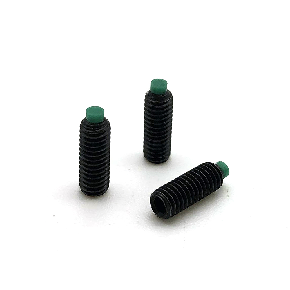 Chuanghe - M1.6 M8 Carbon Steel Black Oxide Hex Socket Plastic Nylon Tip Set Screw Set screw 7