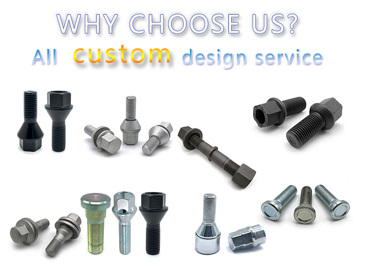 China wholesale cnc machining and milling part custom heavy truck anti theft M7 M8 M12 M14 gr5 titanium hub nuts and wheel bolts