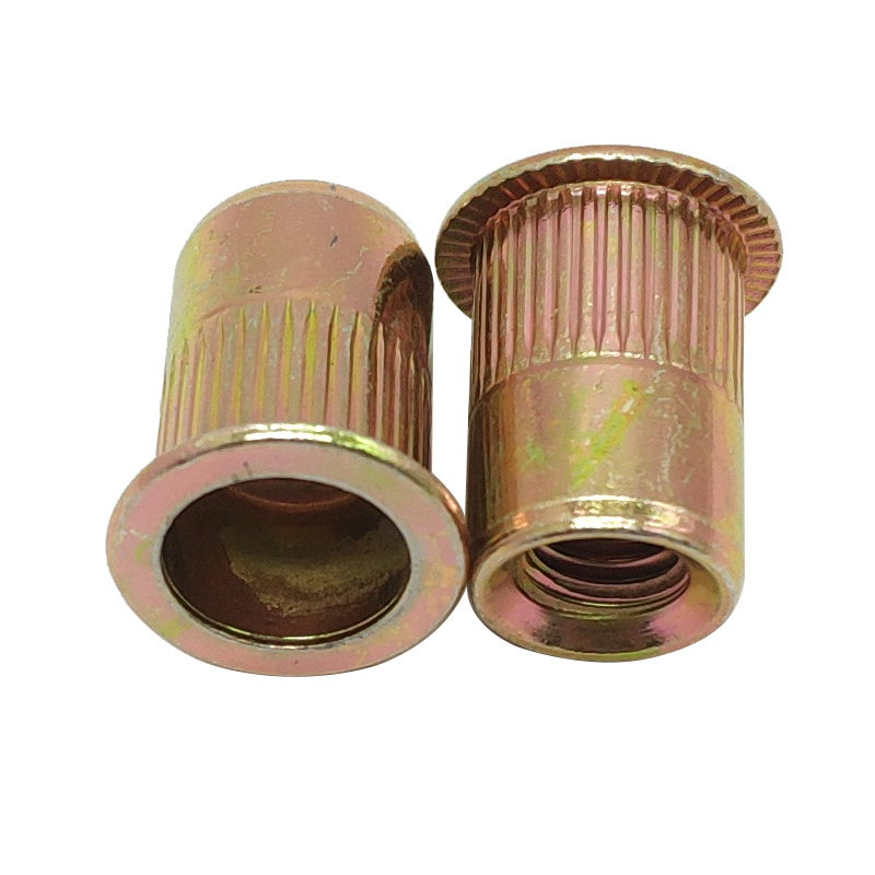 Chuanghe - Custom blind rivet nut M3 M4 M5 M6 M8 M10 M12 flat head knurled threaded insert rivet nut rivet nut 6