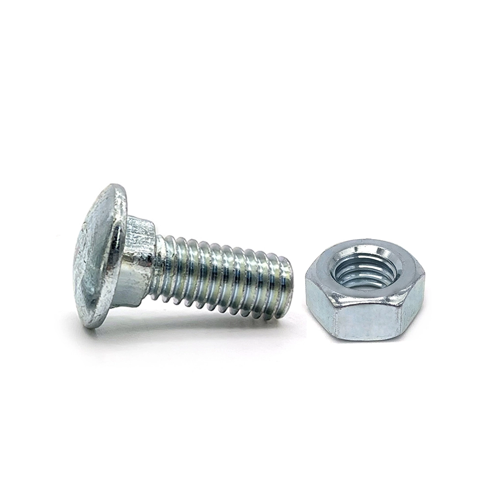 Chuanghe - Factory customize sizes M6 M8 Stainless Steel round head square Short Neck fine thread Carriage Bolt and nut Carriage bolt 1