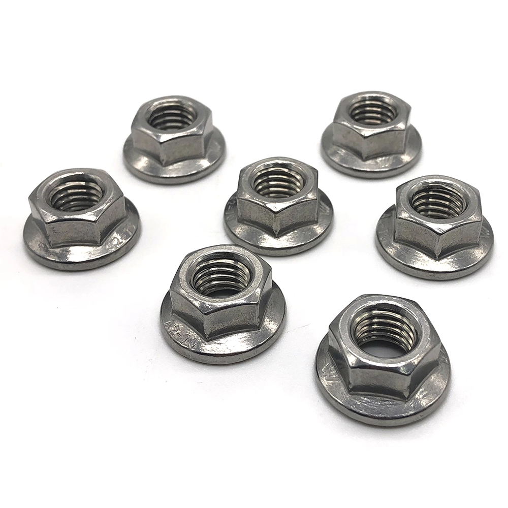 Chuanghe - High Quality Stainless Steel 304 316 hex flange nuts Din6923 Hex Serrated Flange Nut M20 flange nut 1