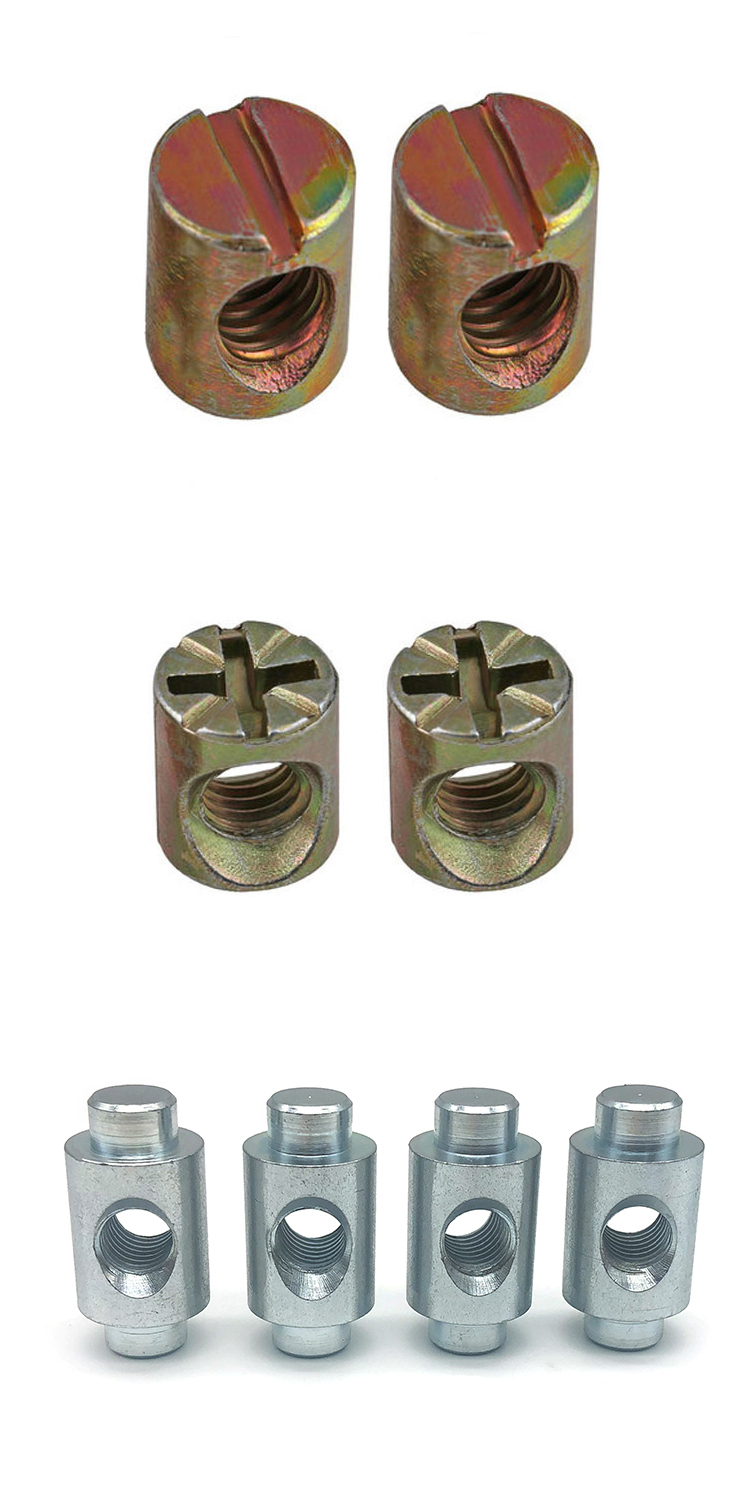 Chuanghe - M4 M8 M10 stainless steel fasteners cross hole barrel bolts hammer nut for furniture Sleeve nut 9
