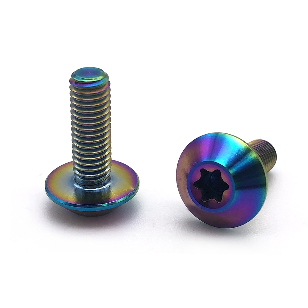 Chuanghe - Titanium Bolts M5X12mm and M5X15mm Torx Umbrella Head Screw for Motorcycle Bicycle Parts Titanium screw 1
