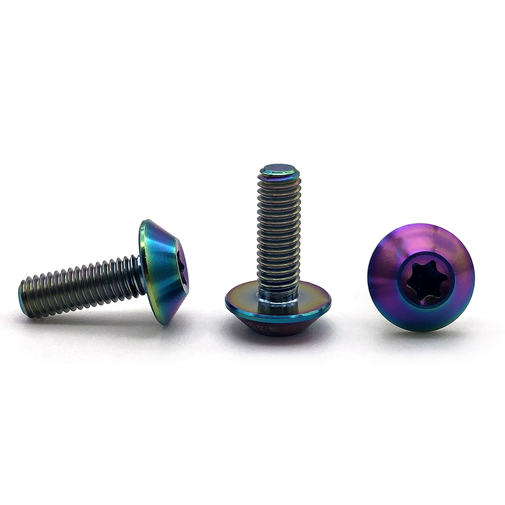Chuanghe - Titanium Bolts M5X12mm and M5X15mm Torx Umbrella Head Screw for Motorcycle Bicycle Parts Titanium screw 4