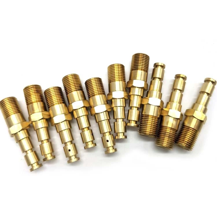 Chuanghe - China Thread 1/8 1/4 3/8 1/2 Male Thread Push in Hose Barb Brass Pipe Fitting Hose Adaptor Pipe fittings 1