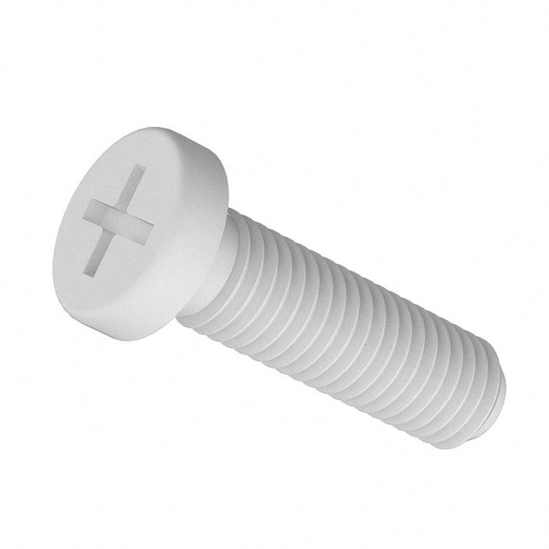 Chuanghe - High quality white/black cross hex head nylon plastic screw Plastic screw 6