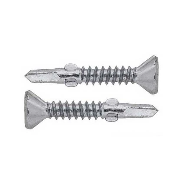 Chuanghe - Countersunk ribbed head square drive wing tips self-drilling screws outdoor galvanized screws manufacturer Self drilling screw 1