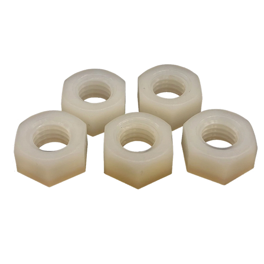 Chuanghe - High Quality DIN934 m5 hex nut White Color Plastic Insulation Hex Hexagon hex nuts screw nut hex nut 1
