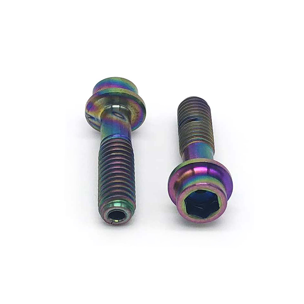 Rust resistant DIN912 M5x18 hex socket cap head with washer screws Ti-6AL-4V GR5 titanium screws for bicycle 2