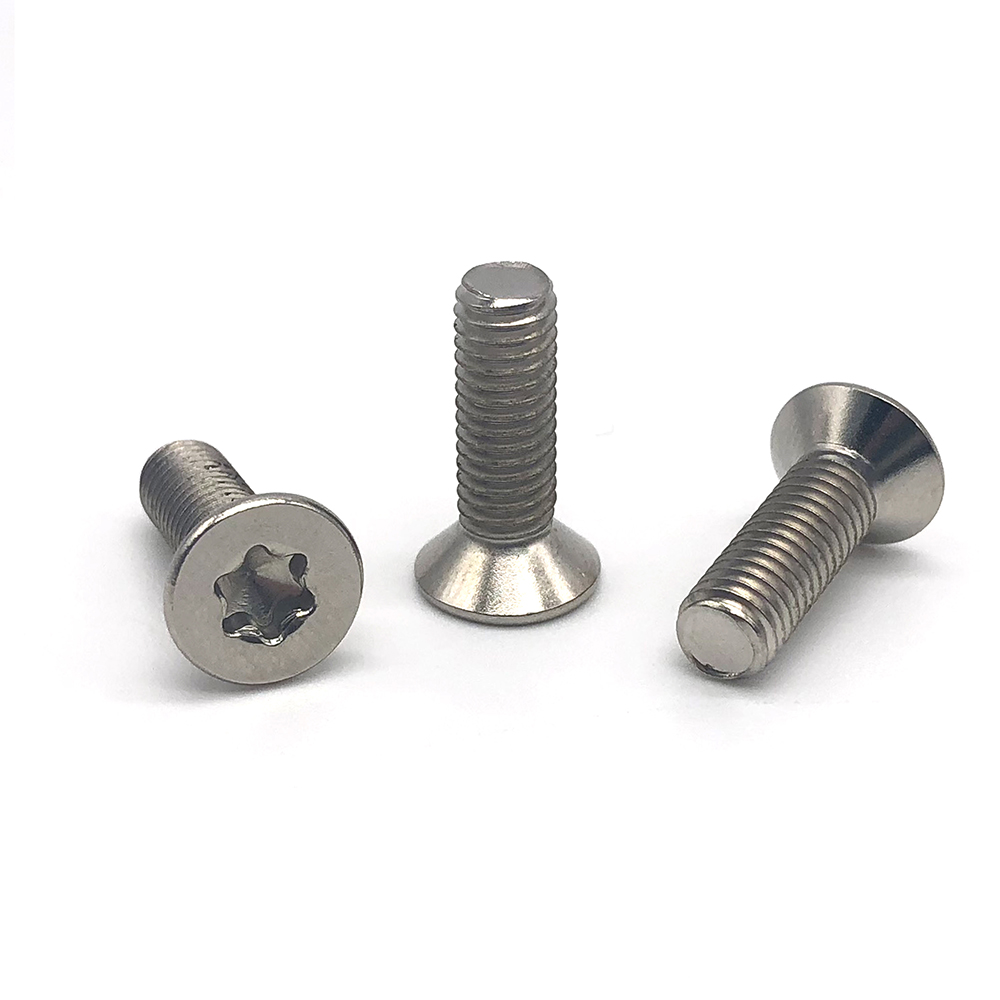 China Custom Fastener Security Torx Screw stainless steel Countersunk Torx Head Screw Bolts 4